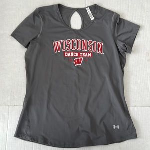 Under Armour Grey Wisconsin Dance Team Tee Size L